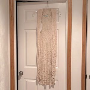 Maurices Long Cream Vest